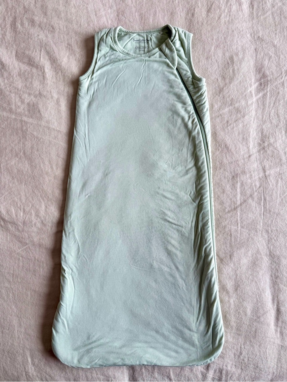 Brave Little Ones - Dusty Sage bamboo sleep sack Pajama - small (0-6M) 1.0 TOG